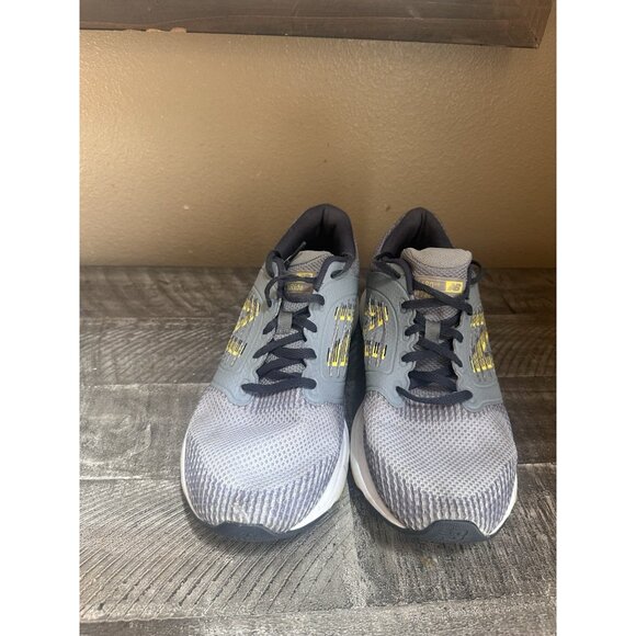 New Balance Women’s Size 9.5 Grey,  Navy, & Yellow Running Sneakers - Picture 2 of 5